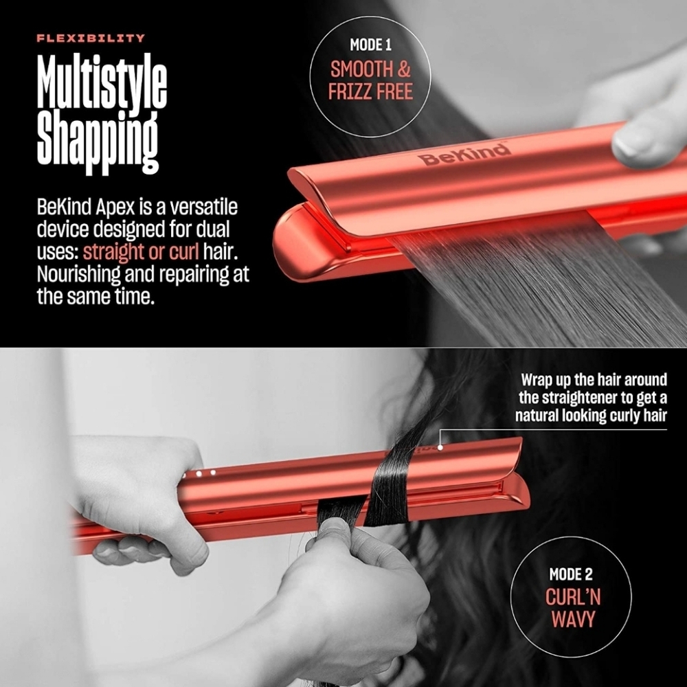 Bekind Apex 2-in-1 Hair Straightener Flat Iron